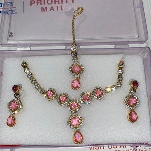 PINK INDIAN JEWELRY SET
